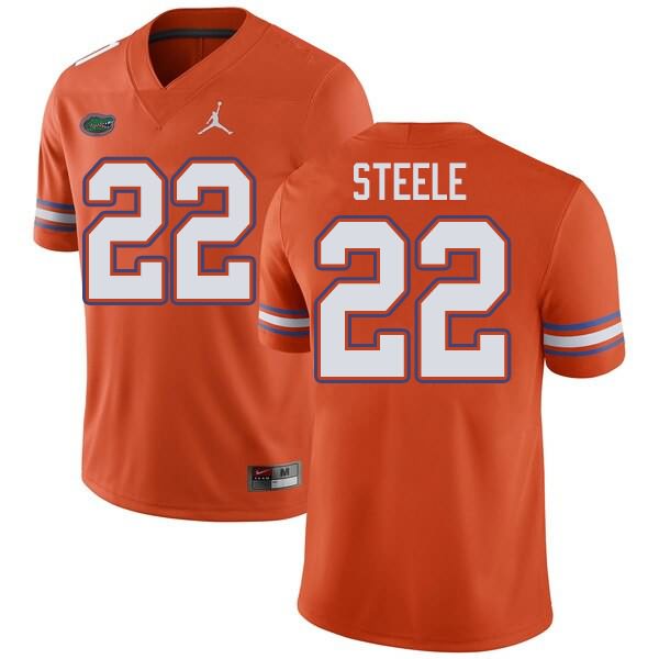 NCAA Florida Gators Chris Steele Men's #22 Jordan Brand Orange Stitched Authentic College Football Jersey KXL2464QA